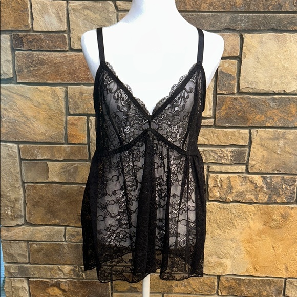 Black Lace Chemise Nightie Torrid 18/20 2X - Picture 1 of 4